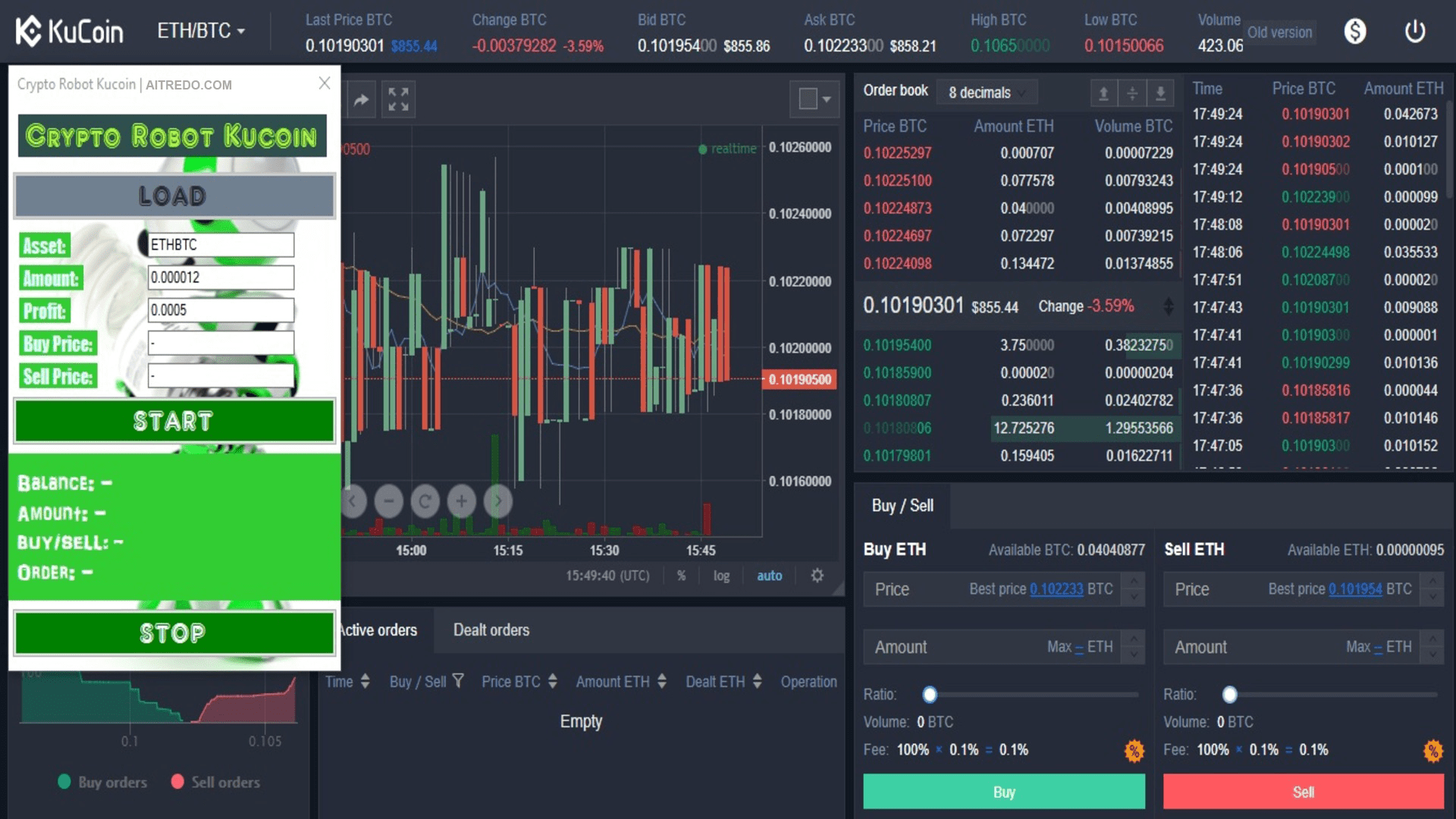 Kucoin Trading Robot