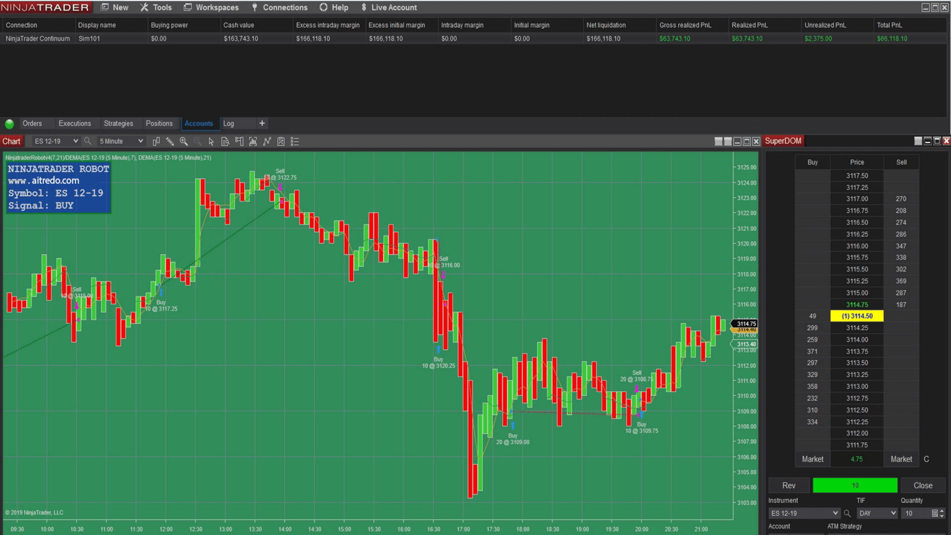 NinjaTrader Robot